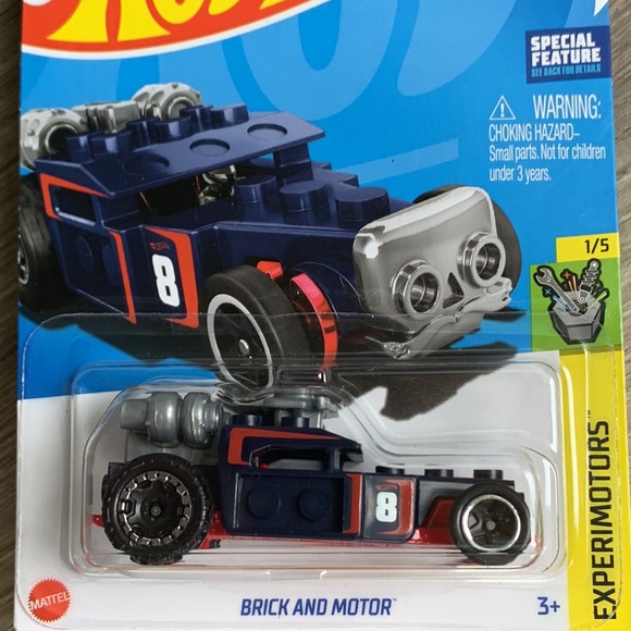 Hot Wheels Brick & Motor HW Experimotors 1/5 Mattel Hotwheels 25/250 MEGA BLOCK - Picture 2 of 6